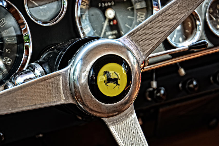 1959 Ferrari 250 GT PF Wheel Photograph by Mike Martin