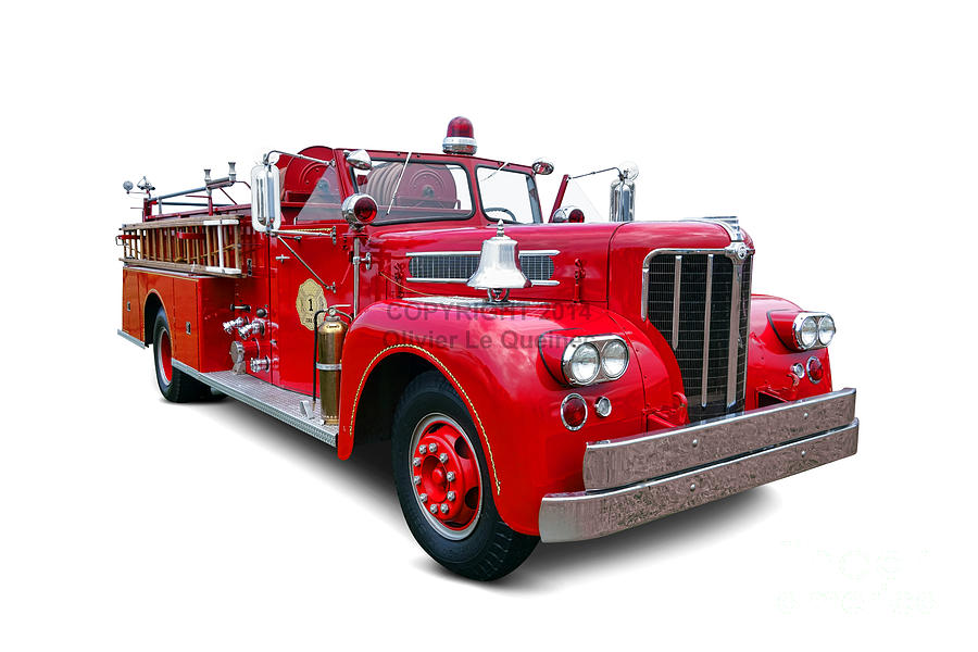 1959 Maxim Fire Truck Photograph by Olivier Le Queinec