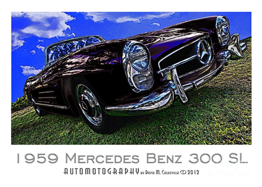 1959 Mercedes Benz 300 SL Poster Digital Art by David Caldevilla