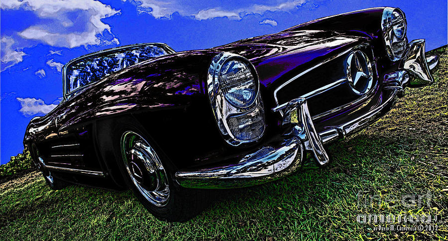 1959 Mercedes Benz 300SL Digital Art by David Caldevilla