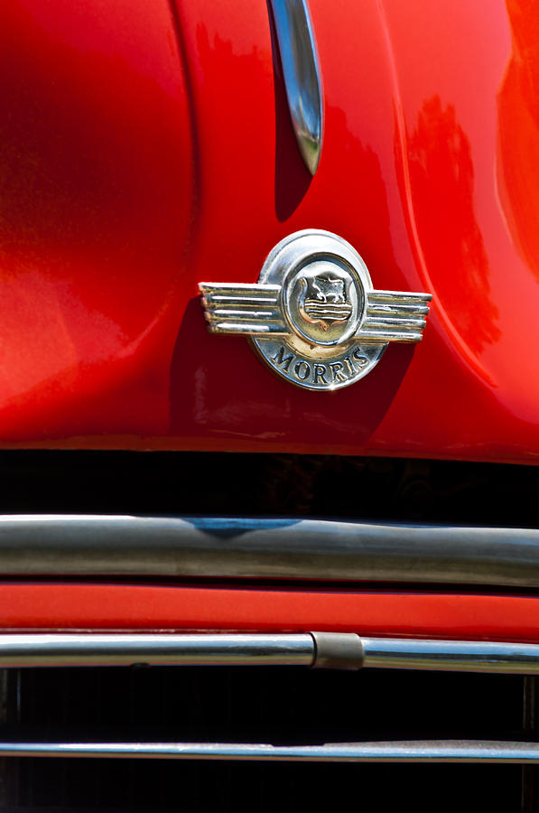 1959 Morris Panel Truck Emblem -2545c Photograph by Jill Reger