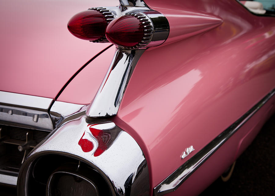 1959 Pink Cadillac Convertible II Photograph by David Patterson