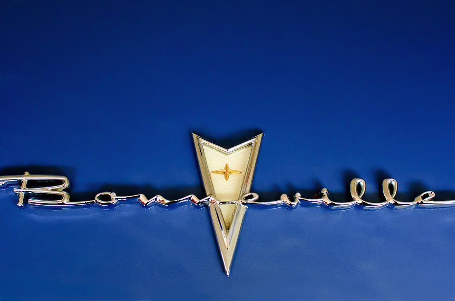 Transportation Photograph - 1959 Pontiac Bonneville Emblem by Jill Reger