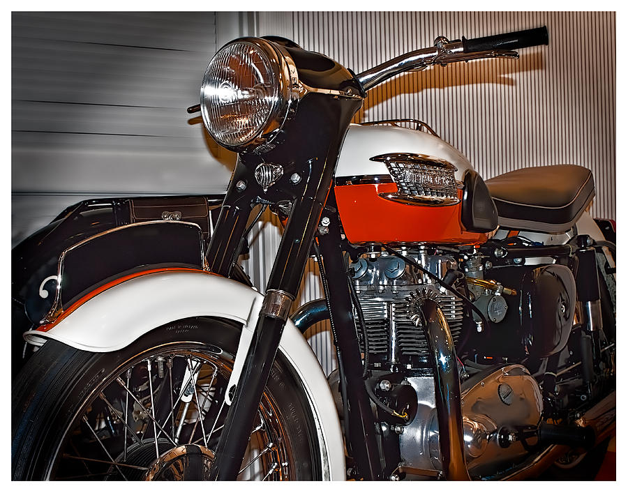 1959 Triumph Motorcycle Photograph by Steve Benefiel