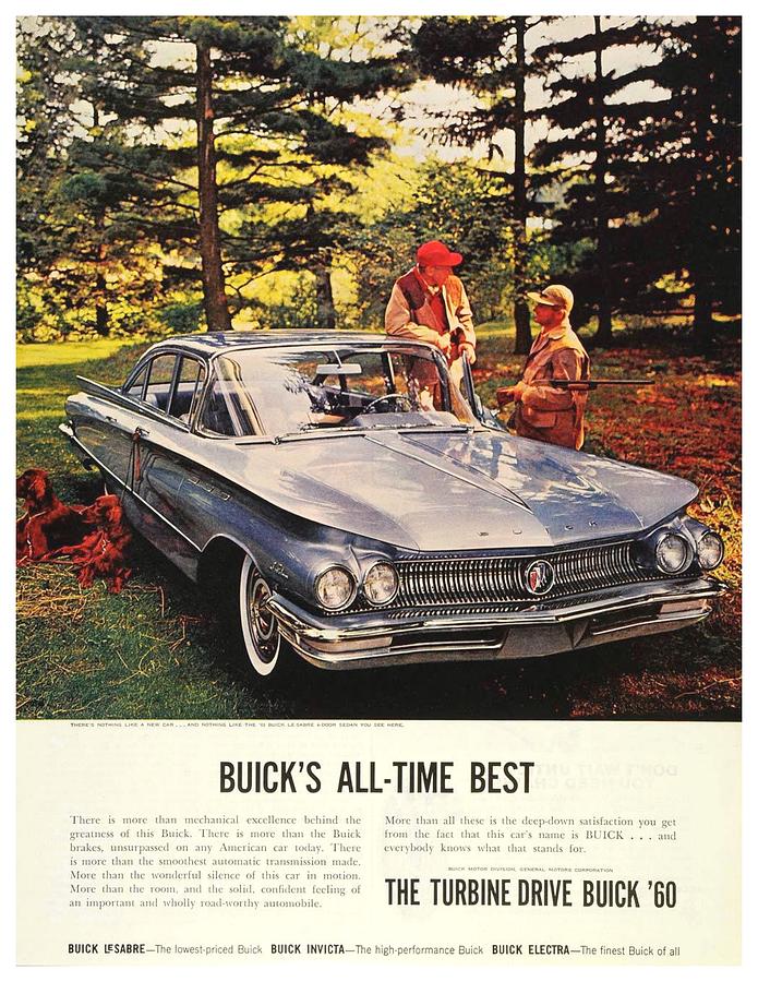 1960 - Buick LeSabre Sedan Advertisement - Color Digital Art by John Madison