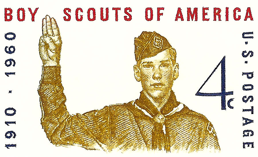 1960 Boy Scouts of America Postage Stamp Photograph by David Patterson