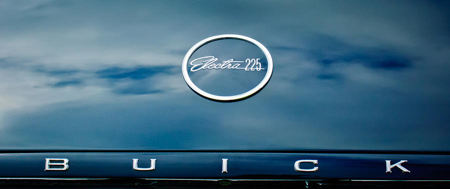1960 Buick Electra Convertible Hood Emblem Photograph by Jill Reger
