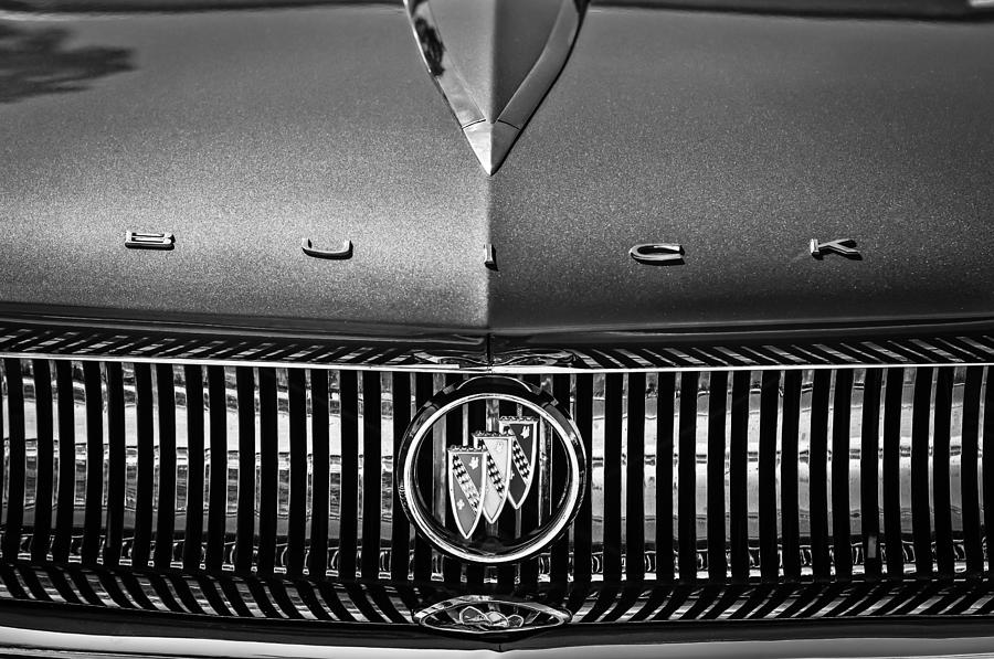 1960 Buick Lesabre Convertible Grille Emblem - 3038bw Photograph by ...