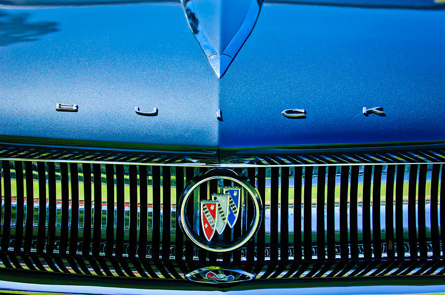 1960 Buick Lesabre Convertible Grille Emblem - 3038c Photograph by Jill Reger