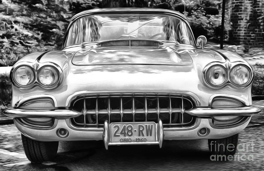 Vintage Photograph - 1960 Chevrolet Corvette by Brian Mollenkopf