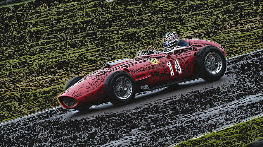 1960 Ferrari Dino Racing Car 2 Photograph by John Colley