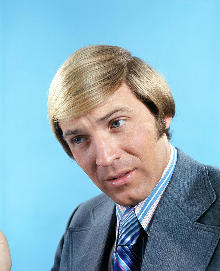 Portrait Photograph - 1960s 1970s Portrait Of Man Blonde Hair by Vintage Images