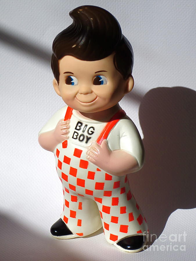 1960s Big Boy Restaurant Character Promotional Vinyl Bank. Photo