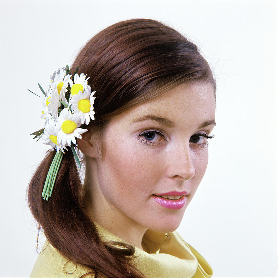 1960s Brunette Woman Wearing Artificial Photograph By Vintage Images