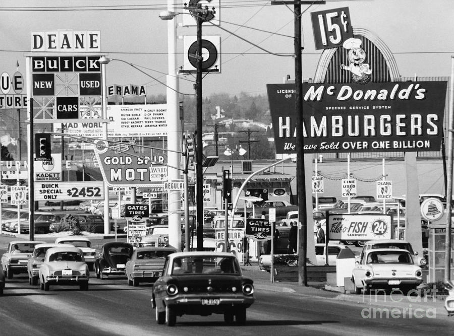 1960s Denver Scene Photograph by Myron Wood