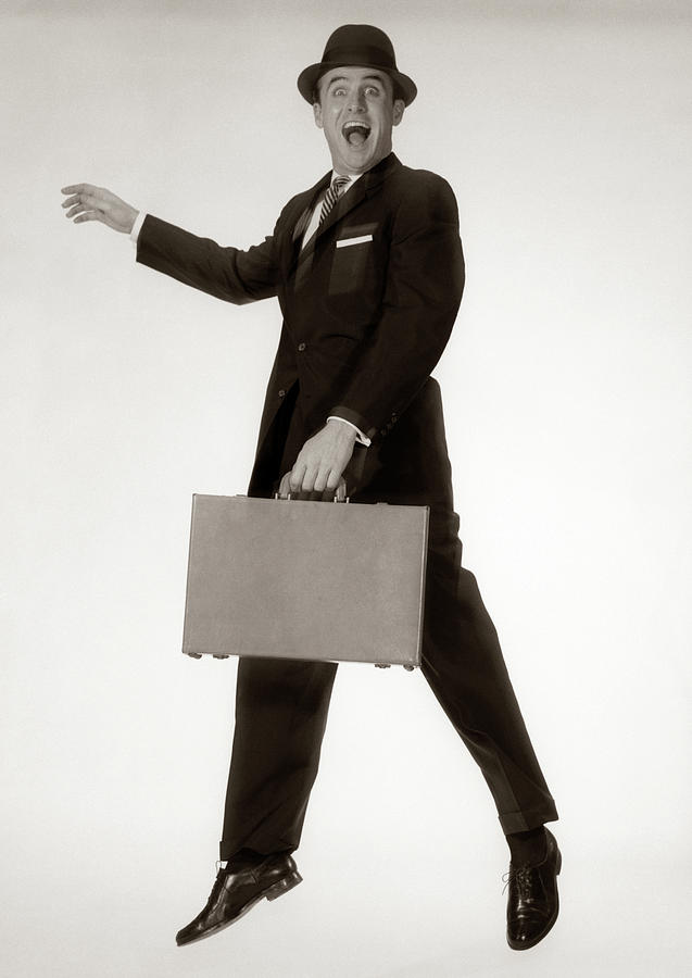 1960s Excited Man Businessman Wearing Photograph by Vintage Images ...