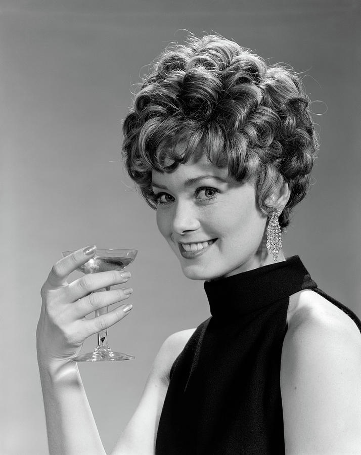 1960s Glamorous Woman With Curly Hair Photograph by Vintage Images - Fine  Art America