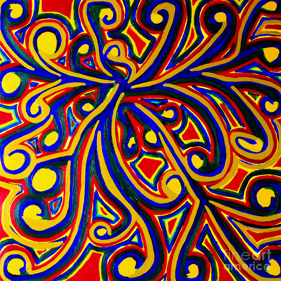 1960s Paisley Painting