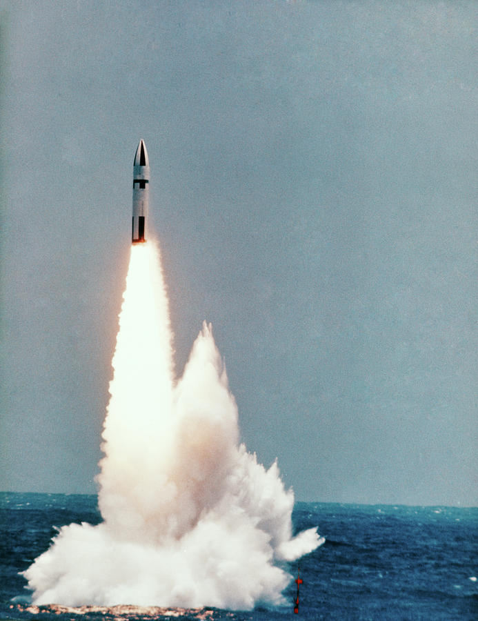 1960s Polaris A-3 Missile Launch Photograph by Vintage Images - Fine ...