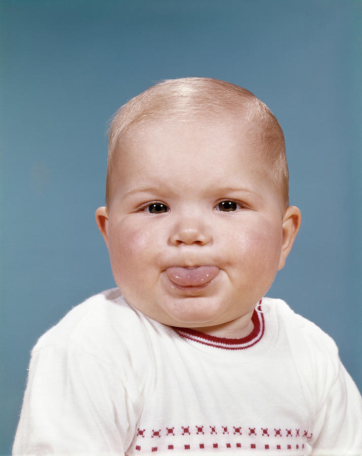 1960s Portrait Of Cute Blond Chubby Photograph By Vintage Images Pixels