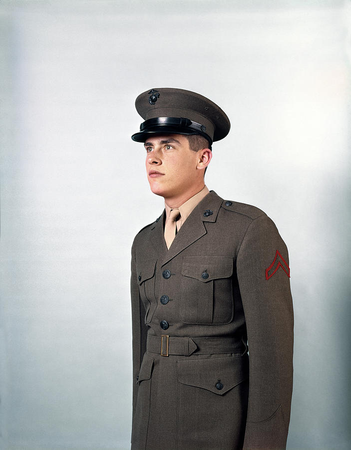 1960s Portrait Young Man At Attention Photograph by Vintage Images ...