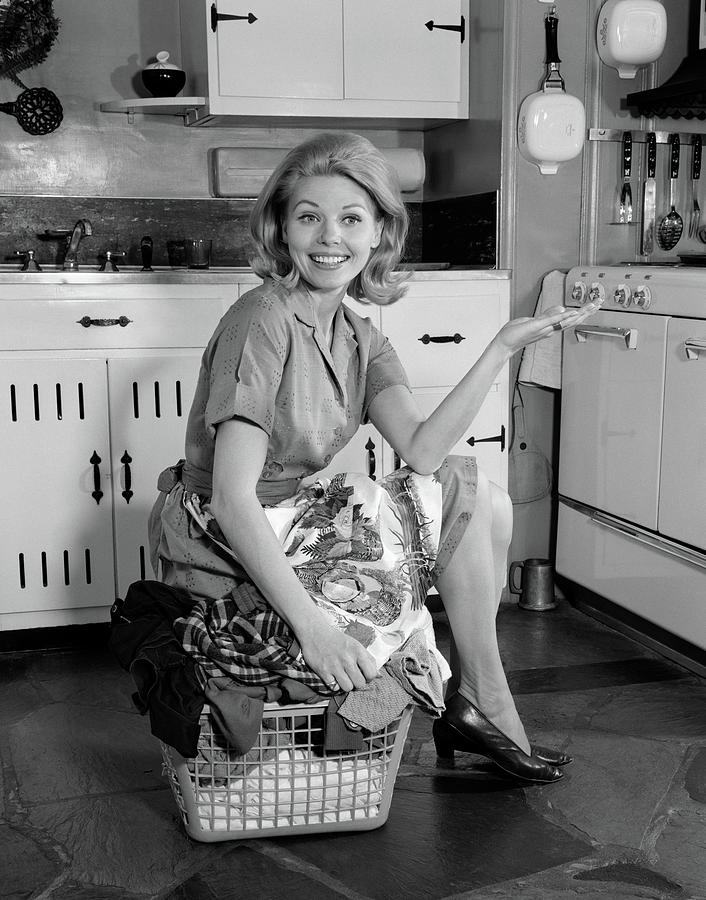 1960s Smiling Housewife In Kitchen Photograph By Vintage Images Pixels 