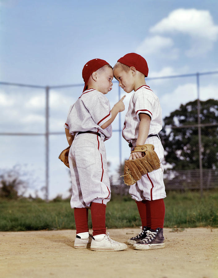 1960s Two Boys Brothers Wearing Little League Baseball Uniforms, Walking  Arm In Arm Wall Art, Canvas Prints, Framed Prints, Wall Peels