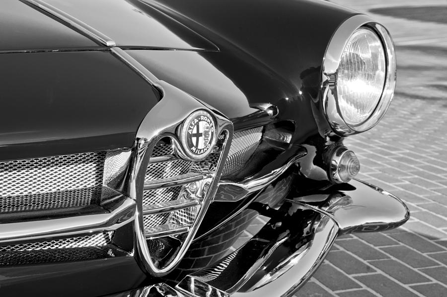 1961 Alfa Romeo Giulietta Sprint Speciale SS Grille Emblem Photograph by Jill Reger