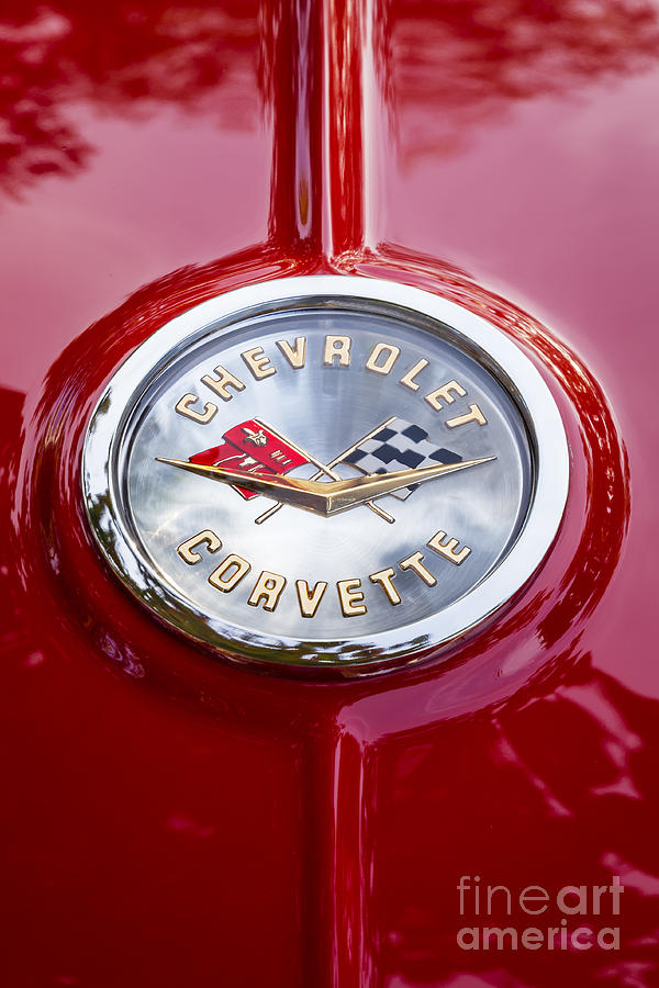 1961 Corvette Emblem Photograph by Dennis Hedberg