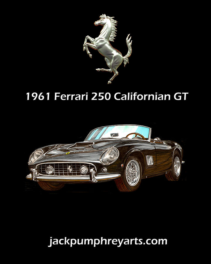 1961 Ferrari 250 G T California Painting by Jack Pumphrey