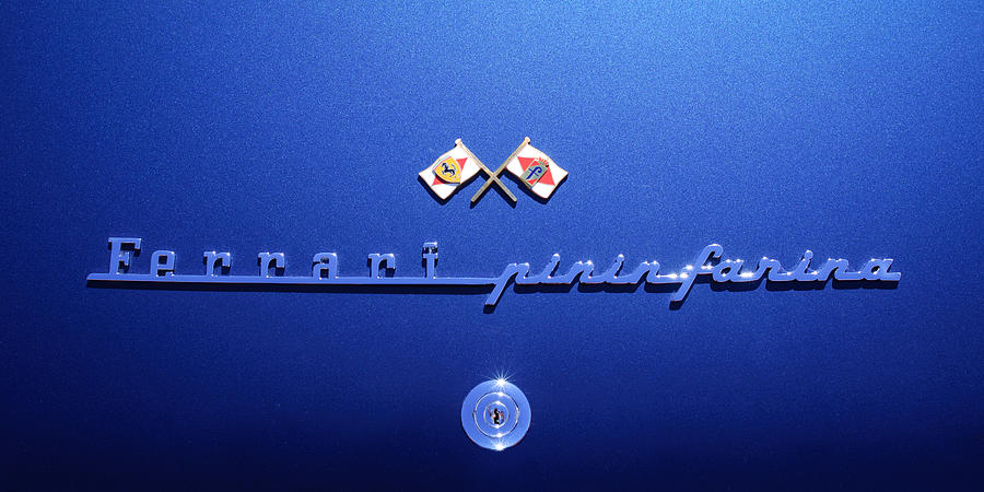 1961 Ferrari 400 Superamerica SWB Coupe Aerodinamico Pinifarina Emblem Photograph by Jill Reger