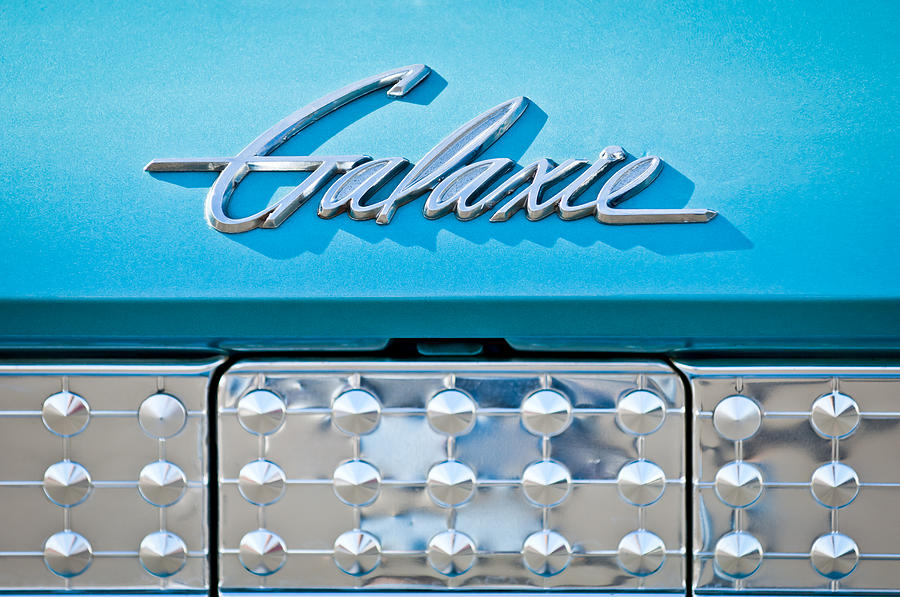 Car Photograph - 1961 Ford Galaxie Starliner Emblem by Jill Reger