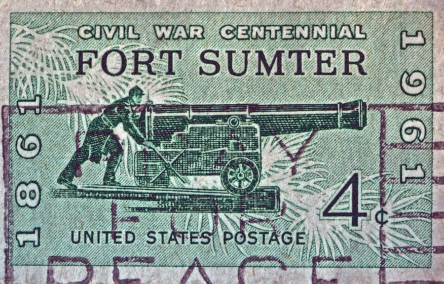 1961 Fort Sumter Civil War Stamp Photograph by Bill Owen