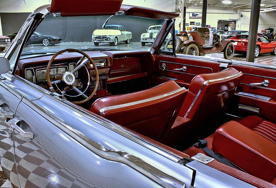 1961 Lincoln Continental Interior Photograph by Michael Gordon
