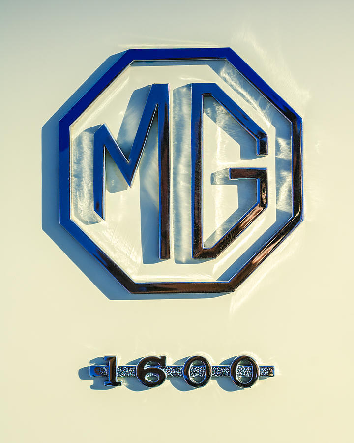 Car Photograph - 1961 MGA 1600 Emblem -0048c by Jill Reger