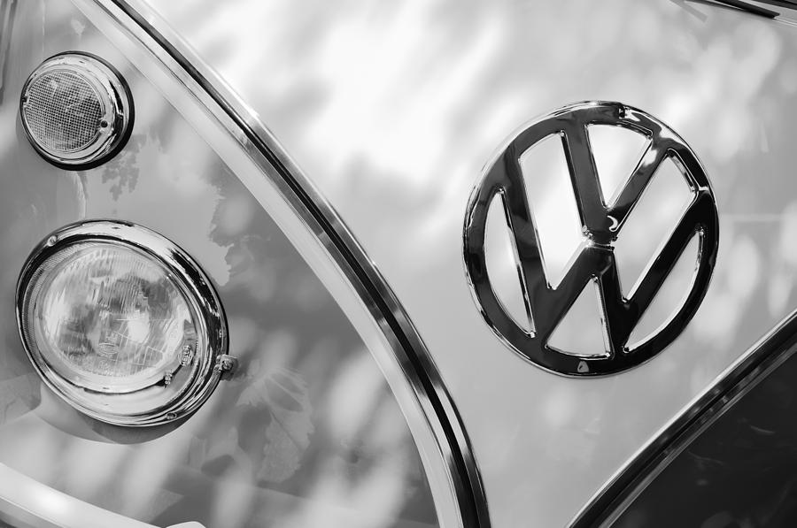 1961 Volkswagen VW Transporter Emblem Photograph by Jill Reger
