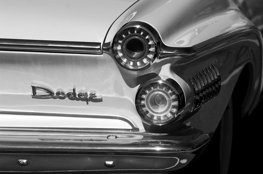 1962 Dodge Dart Taillight Emblem Photograph by Jill Reger