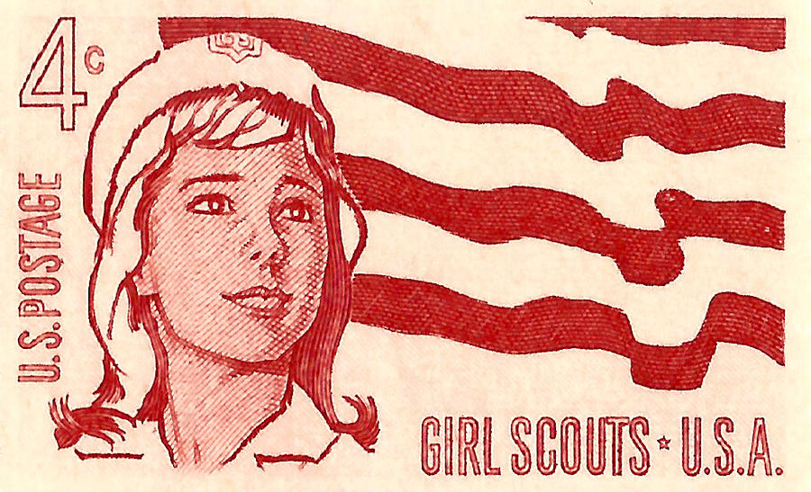 1962 Girl Scouts of America Postage Stamp Photograph by David Patterson