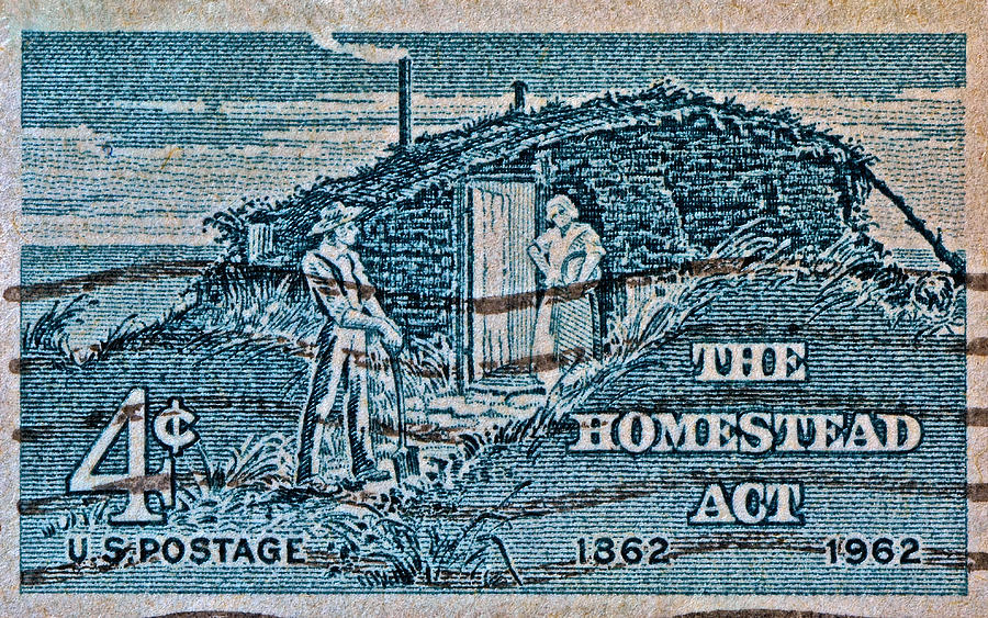 1962 Homestead Act Stamp Photograph by Bill Owen