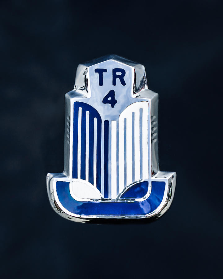 Car Photograph - 1962 Triumph TR-4 Taillight Emblem by Jill Reger