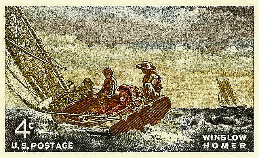 Winslow Homer Photograph - 1962 Winslow Homer Postage Stamp by David Patterson