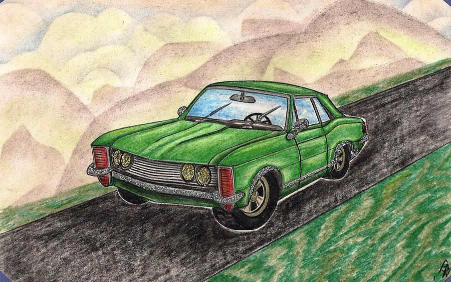 Car Drawing - 1963 Buick Riviera by Gene Pippert