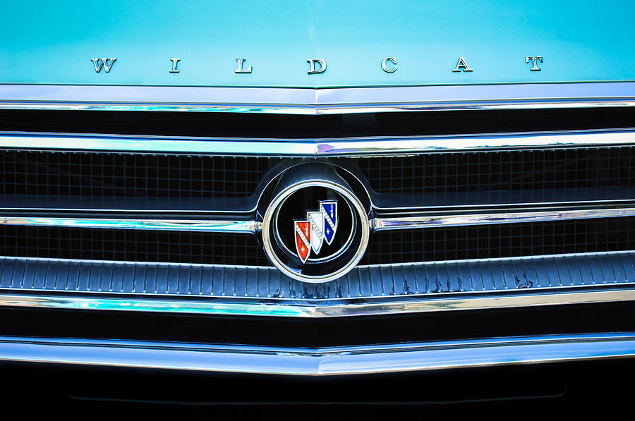 1963 Buick Wildcat Grille Emblem Photograph by Jill Reger