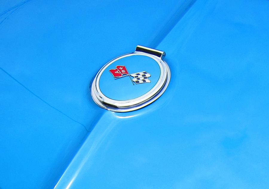 1963 Corvette Trunk Emblem Photograph by Sven Migot