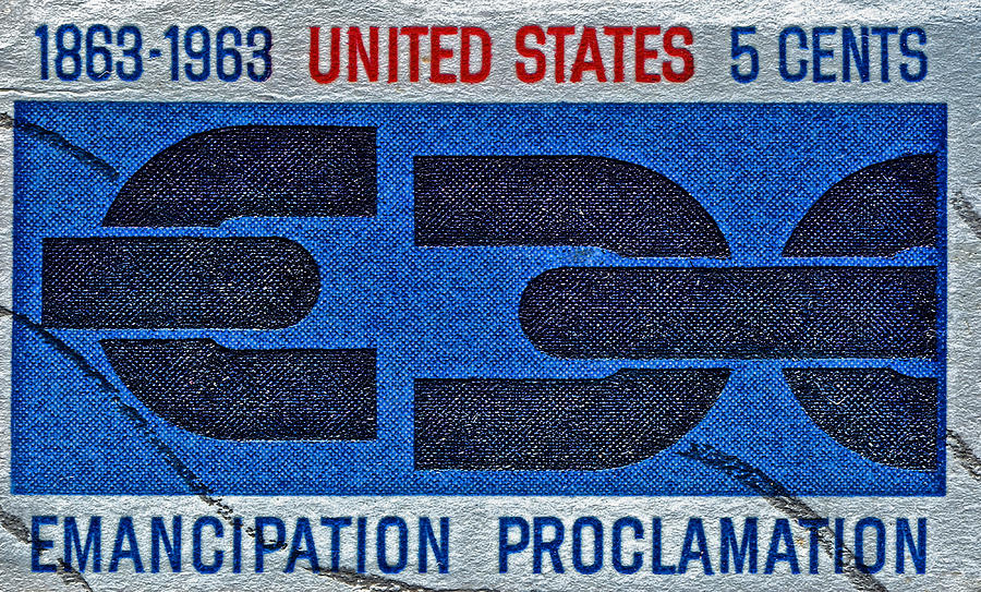 1963 Emancipation Proclamation Stamp Photograph by Bill Owen