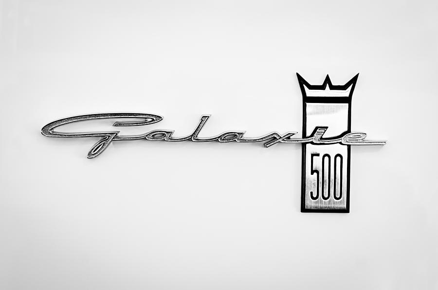 Car Photograph - 1963 Ford Galaxie 500 R-Code Factory Lightweight Emblem by Jill Reger