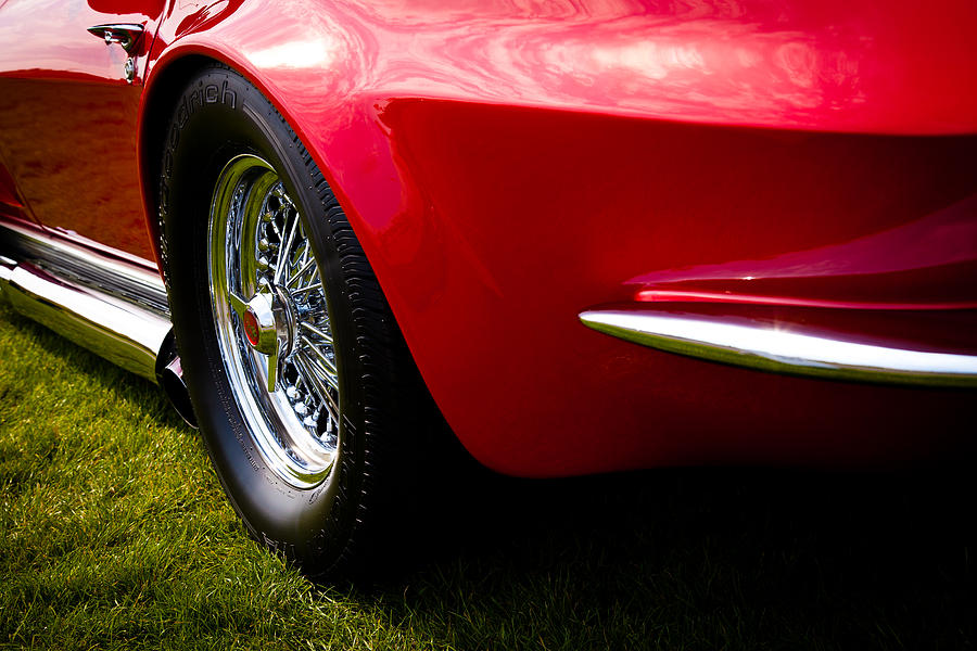 1963 Red Chevy Corvette Stingray Photograph by David Patterson - Fine ...