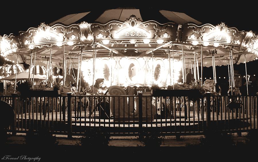 1964 Allan Herschell carousel Photograph by Debra Forand