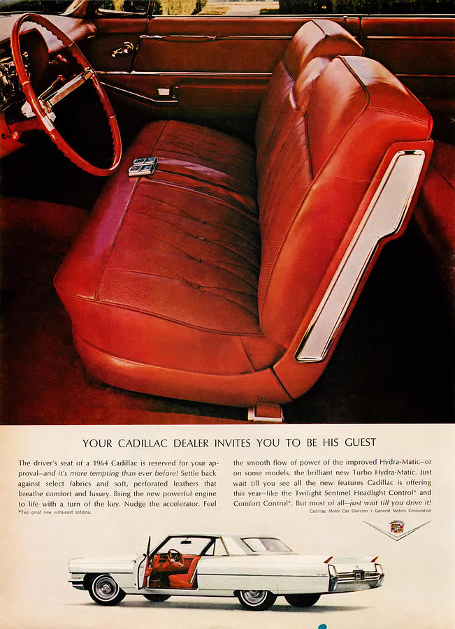 1964 Cadillac Digital Art by Georgia Clare