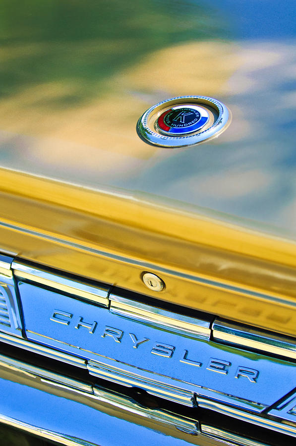 1964 Chrysler 300K Convertible Emblem -3529c Photograph by Jill Reger